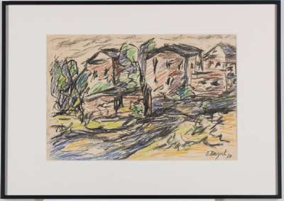 Otto Nagel, 1894-1967, Pastellzeichnung/ Papier, sign., dat. (19)30, verso gestempelt: Analytische Malerei O.Nagel, Atelier Otto Nagel Berlin, ...
