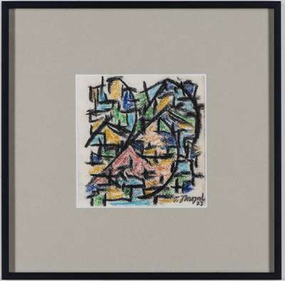 Otto Nagel, 1894-1967, Pastellzeichnung/ Papier, sign., dat. (19)27, verso gestempelt: Analytische Malerei O.Nagel, Atelier Otto Nagel Berlin, unter ...