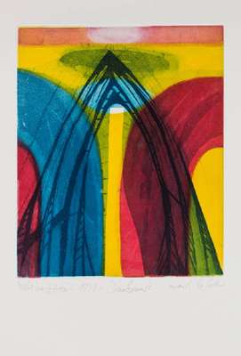 Willibrord Haas, Inbrunst, Farbradierung, handsign., dat. 1991, Platte 39x32,5 cm, Blattgr. 65x54 cm