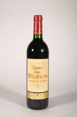 18 Flaschen 2003 Clos des Menuts, Saint-Emilion, Grand Cru, je. ca. 70 cl, 13% Vol., Füllstand: je ca. into neck, unverkostet, gute ...
