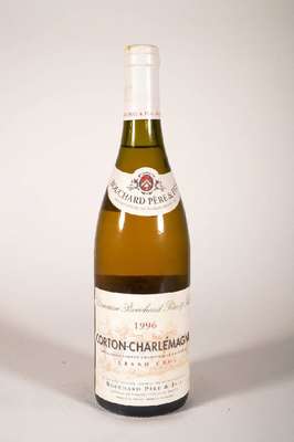6 Flasche 1996 Domaine Bouchard Pere & Fils Carton-Charlemagne, Grand Cru, je ca. 75 cl,13.5 % Vol., Abstand zwischen Kapsel und Wein:ca. 2-2,5 cm, ...