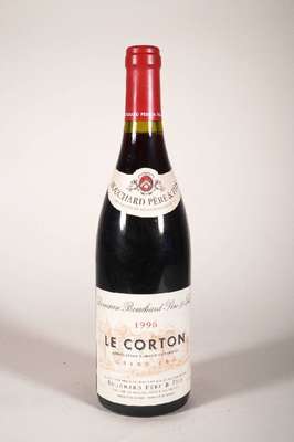 2 Flaschen Domaine Bouchard Pere & Fils Le Corton, Grand Cru, Jahrgänge: 1993 & 1996, je ca. 75 cl, 13,5 Vol., Abstand zwischen Kapsel und Wein: ca. ...