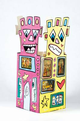 James Rizzi, 1950-2011, Display mit 9 Telefonkarten, je handsign., je Karte ca. 8,5x5,5 cm in gelblicher Schutzhülle, Display leicht verblichen, ca. ...