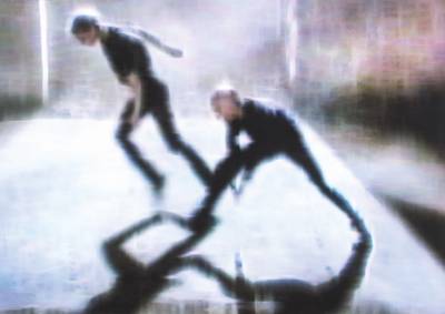 Andrej Barov, geb. 1958 Leningrad, Edward II von Derek Jarman, 2003, aus der Serie "My favorite films", Digitalprint auf Lwd, verso ...