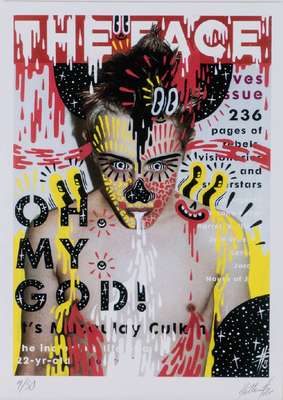 Hattie Stewart, zeitgenössischer Künstler aus London, face magazine, November 2002, Digital Print, handsign., num. 9/50, Blattgr. 23,5x33 cm, inkl. ...