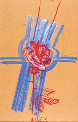 Herbert Zangs, 1924-2003, Mischtechnik auf Packpapier, sign., ca. 83x56 cm, unter Glas gerahmt