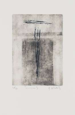 Peter Jelinek, geb. 1950 Ölmütz, Konvolut aus 3 Radierungen aus der Serie Trivinium 1-3,je handsign., je num. 48/80, Platte ca. 18x12,5 cm, je ...