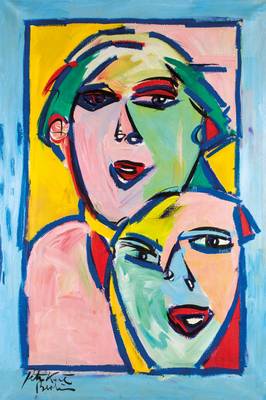 Peter Robert Keil, geb. 1942, Acryl/Lwd, sign., ca. 150x100 cm