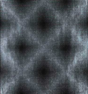 Getulio Alviani, geb. 1939, Siebdruck auf Silberkarton, verso sign., ca. 54,5x53 cm, unter Glas gerahmt, gesamt 66x60 cm