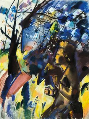 Otto Herbig, 1889-1971, Die Königin, Pastell/Papier, signiert, unter Glas gerahmt, ca. 90x73 cm