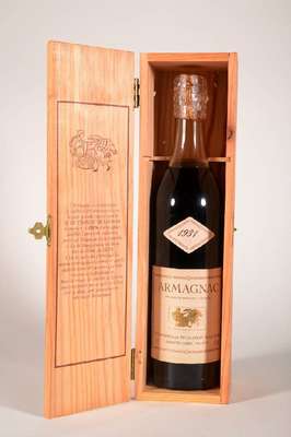 1 Flasche 1931 Armagnac, Chateau de Laubade,ca. 70 cl, 40 % Vol., Abstand zwischen Kapsel und Armagnac: ca. 4,5 cm, unverkostet, sehr guter ...
