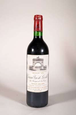 1 Flasche 1979 Grand Vin de Leoville du Marquis las cases, Saint-Julien, ca. 75 cl, Füllstand: ca. into neck, unverkostet, Kapsel beschmutzt und l. ...