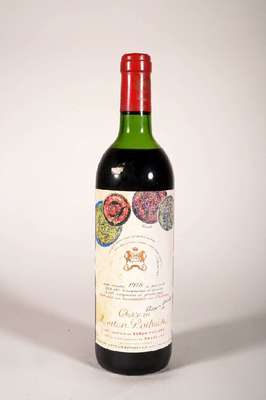 1 Flasche 1978 Chateau Mouton Rothschild, Pauillac, ca. 75 cl, Füllstand: ca. upper mid Shoulder, unverkostet, Etikett beschmutzt sonst guter ...