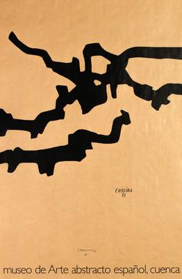 Eduardo Chillida, 1924-2002, Museo de Arte Abstracto, Cuenca 1975, Lithographie auf braunem Packpapier, handsign., Blattgr. 86x55 cm