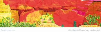 David Hockney, geb. 1937, A closer Grand Canyon, Louisiana Museum 2010, Farboffset, handsign., Blattgr. 48x137 cm, leichte Einrollspuren