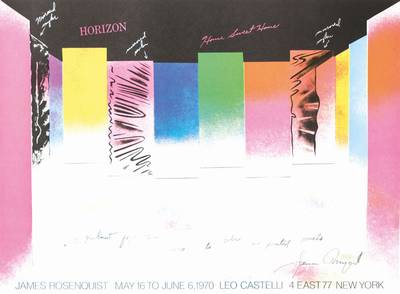 James Rosenquist, 1933-2017, Horizont, Leo Castelli, New York 1970, Farblithografie auf dünnem Karton, handsign., Blattgr. 53x69,3 cm