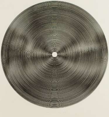 Ludwig Wilding, 1927-2010, kinetische Überlagerung, Serigraphie mit darüber gelegter Folie, sign., dat. 67, Blattgr. 60x50 cm