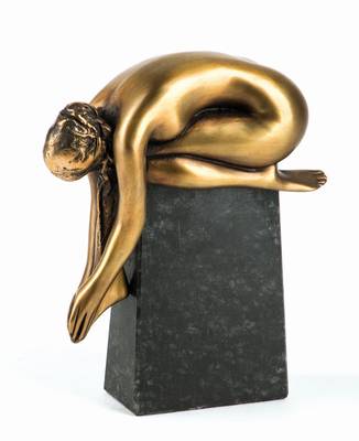 Bruno Bruni, geb. 1935 Gradara, La Serena, Bronzeskulptur, sign., num. 33/480, ca. 17x34 cm