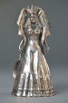 Ernst Fuchs, 1930-2015, Königin der Nacht, silberfarbener Metallguss, sign., num. 151, H.10 cm