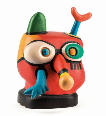 Otmar Alt, geb. 1940, Hausgötze, Holzskulptur, 1972, sign., num. 10/999, ca. 16x12x23 cm