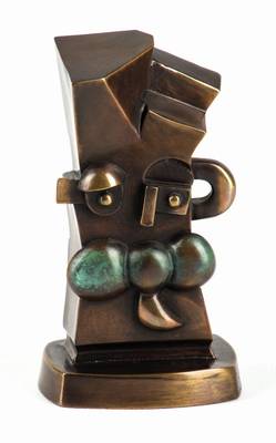 Otmar Alt, geb. 1940, Bronzeskulptur, sign.,num. 69/299, ca. 16x8x6 cm