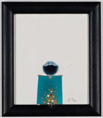 Barbara Oldenburg, geb. 1943 Berlin, Konvolut aus 2 Malereien, Acryl/Hartfaser, monogram., im Künstlerrahmen gerahmt, je ca. 37x32 cm