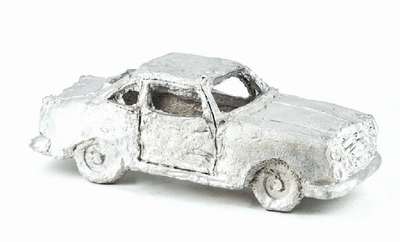 Stephan Balkenhol, geb. 1957, Automobil, Hartblei-Guss, Griffelkunst Edition, sign., gestempelt, dat. 2011, ca. 33x13 cm