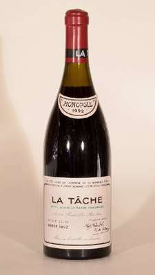1 Flasche 1992 Domaine de La Romanee-Conti La Tache, Cote D´Or, ca. 75 cl, 13 % Vol., Abstand zwischen Kapsel und Wein: ca. 3 cm, unverkostet, sehr ...