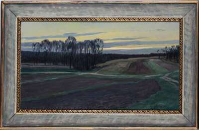 Werner Brand, geb. 1933 Löbau, Rülzheim, Öl/Hartfaser, sign., dat. 1997, ca. 40x62 cm, Künstlerrahmen, gesamt 50x77 cm