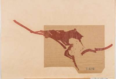 Alexander Voß, zeitgenössischer Künstler, Linoldruck, Handabzug, sign., Blattgr. 83x60 cm
