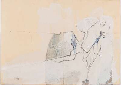 Alexander Voß, zeitgenössischer Künstler, Mischtechnik auf braunem Papier, sign., Blattgr. 60x90 cm