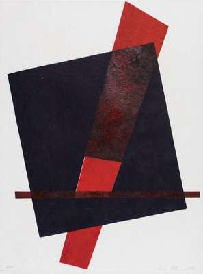 Martin Schöneich, geb. 1955, Linolschnitt, sign., num. 2/30, dat. 94, Blattgr. 79,5x59,5 cm