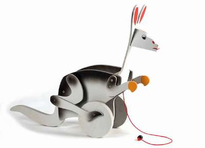 Alexander Calder, 1898-1976, Känguru, Holzskulptur, autorisierte Reproduktion der Spielzeug Firma Vilac 2012 in Kooperation mit der Calder ...