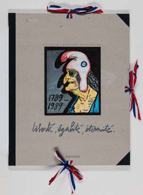 Tomi Ungerer, geb. 1931, Liberté, Egalité, Eternité, Mappe mit 12 Serigraphien und einem Vorwort, handsign., num. 48/100, Blattgr. 50x40 cm