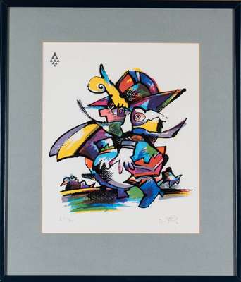 Otmar Alt, geb. 1940, Konvolut aus 2 Grafiken, Radierung, handsign., num. 61/99, Platte 32x24,5 cm, Lithografie, handsign., num. 69/75, PP 34,5x25 ...