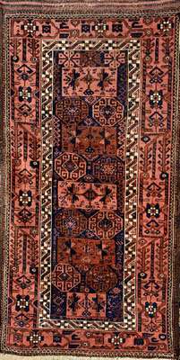 Belutsch antik, Persien, um 1900, Wolle aufWolle, ca. 177 x 91 cm, EHZ: 3-4