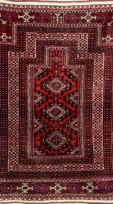 Göklan "Namazlyk" alt, Persien, Yomud-Stamm, um 1940, Wolle auf Wolle, ca. 135x 86 cm, EHZ: 2
