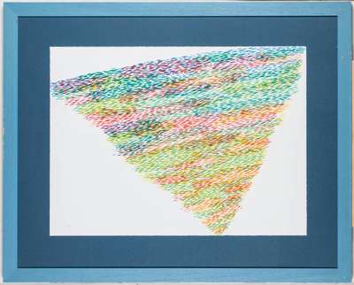 Piero Dorazio, 1927-2005, Farbkomposition, Farblithografie, sign., num. 63x150, dat. 77, Blattgr. 57x77 cm, unter Glas gerahmt, gesamt 84x104 cm