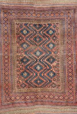 Belutsch alt, Afghanistan, um 1930, Wolle auf Wolle, ca. 242 x 180 cm, mit Elems auf beiden Seiten, EHZ: 4