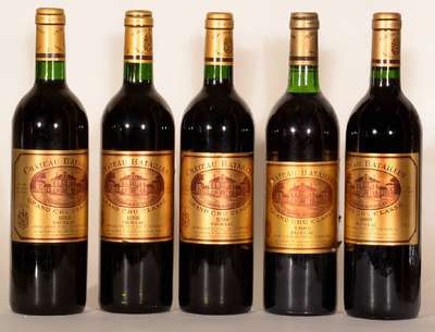 5 Flaschen Chateau Batailley, Jahrgänge: 3x 1996, 1x 1990 und 1x 1982, je ca. 75 cl, 12,5 % Vol., Füllstände: top shoulder bis into neck, ...