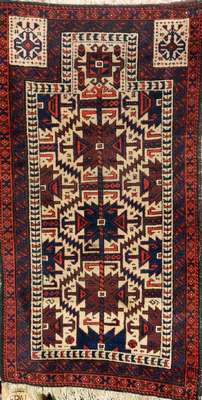 Belutsch alt, Persien, um 1920, Wolle auf Wolle, ca. 137 x 74 cm, sammelwürdig, EHZ: 3