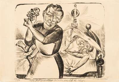 Conrad Felixmueller, 1897-1977, Geburt, Lithographie, handsign., dat. 1920, num. 54/80 und bezeichnet, re unten Trockenstempel Graphikum, ca. 27x32,5 ...