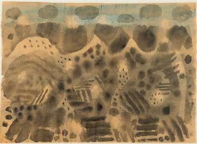 Eduard Bargheer, 1901-1979, Aquarell auf Büttenpapier, re unten sign. und dat. 1970, Blattgr. 30,5x41,5 cm, unter Glas gerahmt, gesamt 43,5x53,5 cm