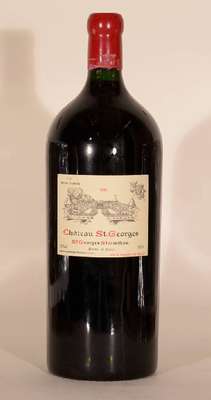 1 Imperialflasche 1995 Chateau Saint Georges, St. Georges-St. Emilion, ca. 600 cl, 12,5 % Vol., unverkostet, Füllstand: ca. into neck, Kapselwachs ...