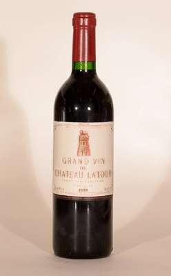 1 Flasche 1986 Chateau Latour, Pauillac, Premier Grand Cru Classe, ca. 75 cl,12,5 % Vol., Füllstand: ca. into neck unverkostet, sehr guter ...