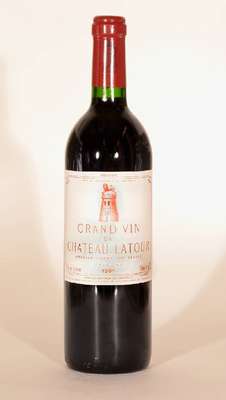 1 Flasche 1991 Chateau Latour, Pauillac, Premier Grand Cru Classe, ca. 75 cl,12,5 % Vol., Füllstand: ca. into neck, unverkostet, sehr guter ...