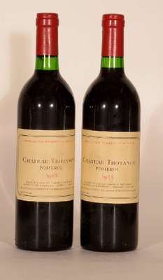 2 Flaschen 1985 Chateau Trotanoy, Pomerol, je ca. 75 cl, 12,2 % Vol., Füllstände: ca. into neck, unverkostet, sehr gute Erhaltungszustände