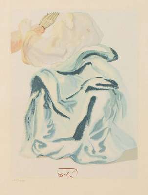 Salvador Dali, 1904-1989, Im Feuerhimmel, Lithografie aus "Die Göttliche Komödie", im Druck sign., num. 200/1000, Blattgr. 25x20 cm, ...