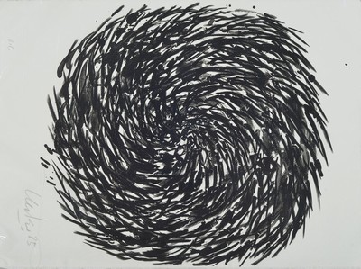 Günther Uecker, geb. 1930, Wendorf , Studium an der Kunstakademie Düsseldorf u. Berlin, Ausstellungen in Amsterdam u. Düsseldorf, hier: ...