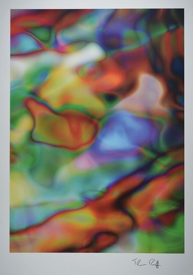 Thomas Ruff, geb. 1958, Substrat II, Farboffset auf dünnem Karton, handsign., Blattgr. 100x70 cm, leichte knicke und Flecken zusehen